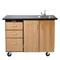 National Public Seating Mobile Science Cart with External Drawers and Pegboard, and Sink MSC03S - alternate 4